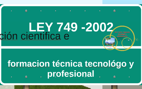 Ley	749	2002