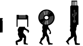 Timeline: Línea de tiempo de Formatos, Soportes y Dispositivos.
