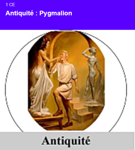 Pygmalion -Antiquité