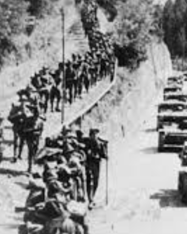 Mussolini invades Ethiopia