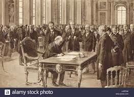 the treaty of Versailles is signed