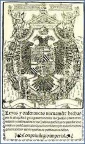 Carlos I proclama las leyes nuevas