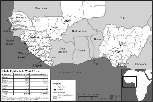 Liberia's high cases and death from ebola