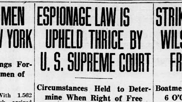 Schenck v. United States