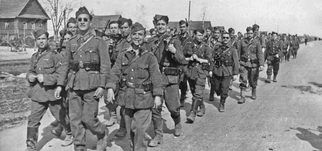 Envío de los voluntaries de la División Azul