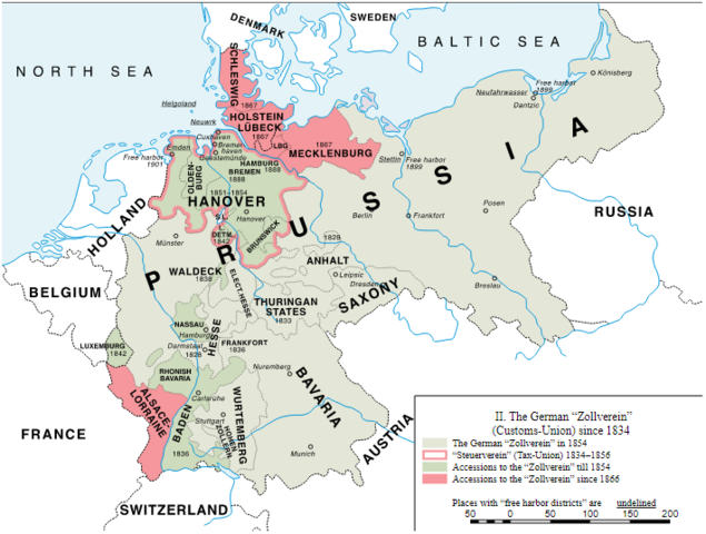 Unión aduanera en la Confederación Germánica