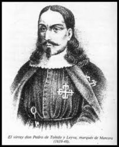 Pedro Álvarez de Toledo y Leiva es nombrado virrey