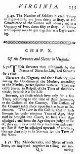 The Virginia Slave Codes