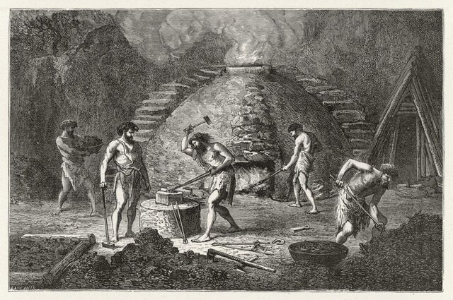 Idade do ferro(3,5 mil anos atrás)