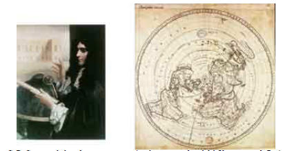 G. D. Casina y el planisferio que representó en la torre occidental del Observatorio de París