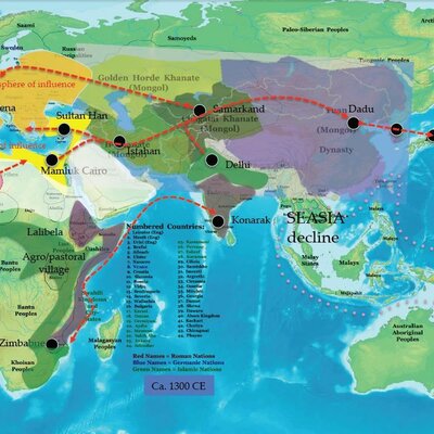 Timeline: The Effects of Global Trade and Conquest on Society and Culture from 100 CE to 1400 CE