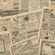 Newspaper pages antique advertising containing newspaper, magazine, and paper