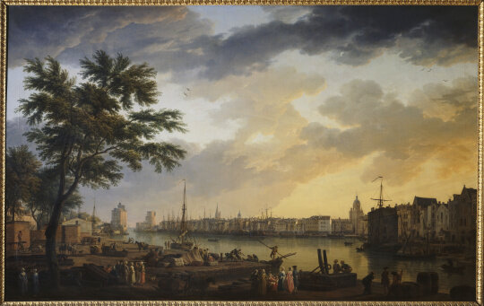 Vernet peint «&nbsp;vue du port de la Rochelle"