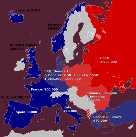 N.A.T.O is Established, Then the WARSAW PACT