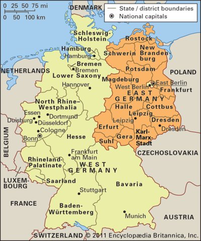 Germany is Split, East and West are Born