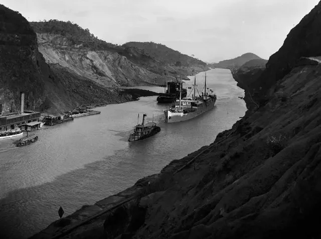 Start of the Panama Canal