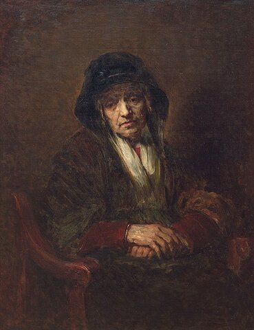 Portrait of an old lady