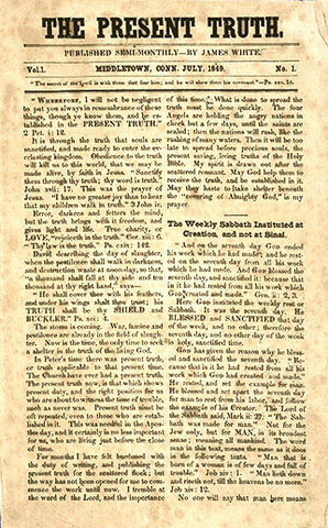 James White Publishes “ The Present Truth“❌