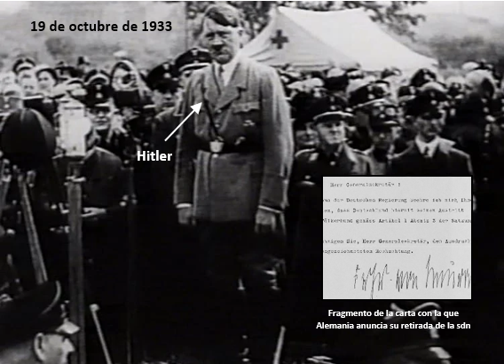 Alemania abandona la sociedad de naciones