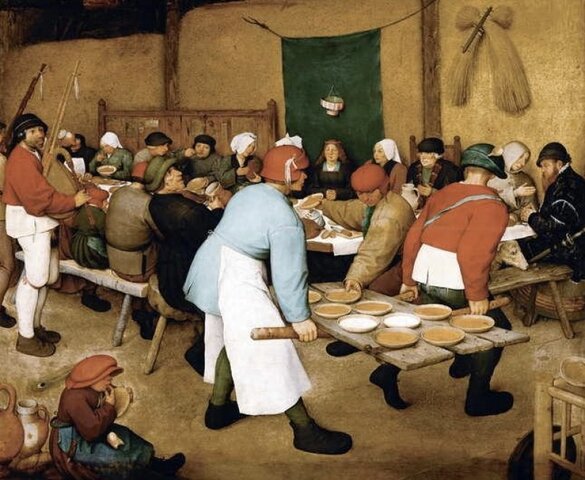 Boda aldeana, h. 1568