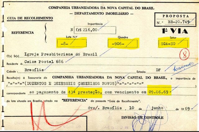 QUITAÇÃO LOTE 8 - SGAS 906
