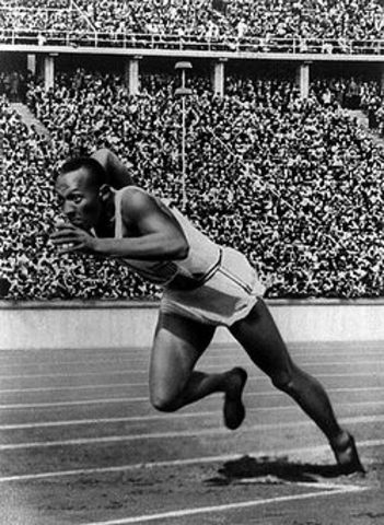 Jesse Owens at the Berlin Olympics