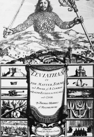 Thomas Hobbes wrote "The Leviathan Government"