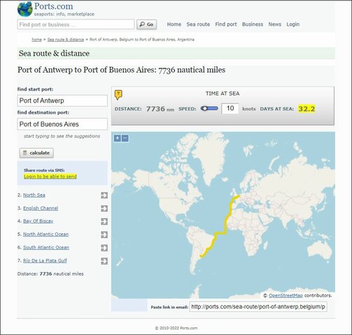 Possible Route of Travel for Meyer Koltun & Family