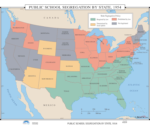The little rock nine attend Little Rock High School in Arkansas for the first time