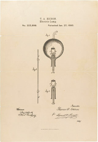 Thomas Edison invents the first long-lasting lightbulb