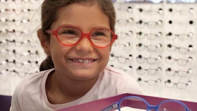 primara vez utilizando gafas