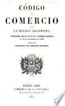 Código de Comercio de la Nación