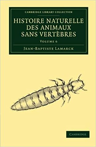 "Historia natural de los animales sin vértebras" Chevalier de Lamarck