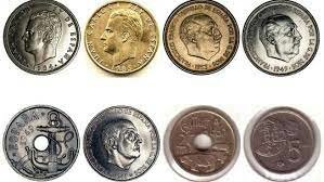 La peseta moneda única de España