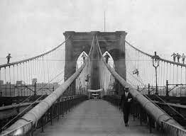 Brooklyn Bridge is built