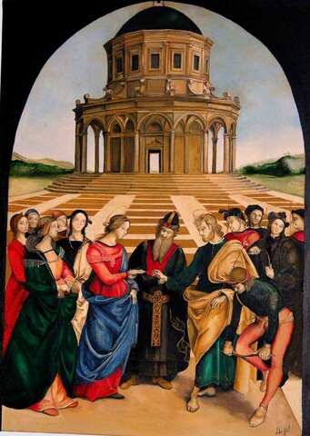 Le mariage de la Vierge/Raphael
