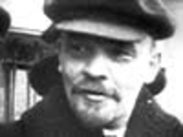 OCTOBER REVOLUTION. Lenin leads Bolsheviks to power.