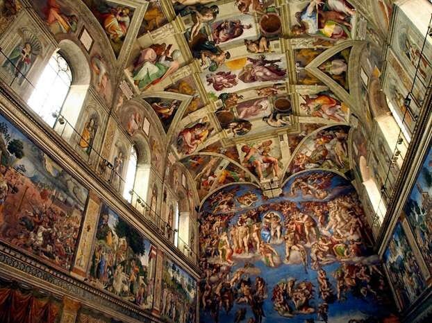 Michel-Ange peint les plafonds de la chapelle Sixtine