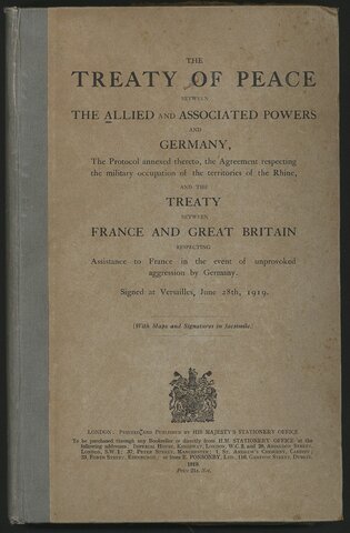 Treaty of Versailles is signed