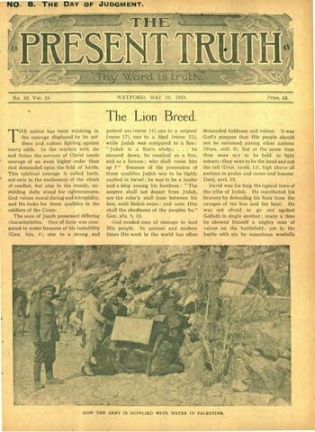 Publicación del Present Truth (La Verdad Presente).