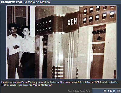 Primera transmisión de radio en México
