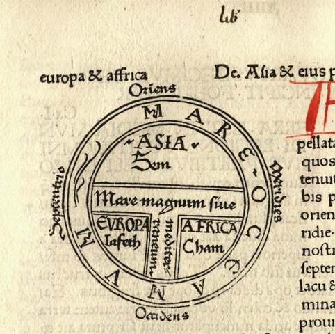 Cartografía sin base científica. Isidoro de Sevilla. Medieval