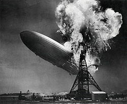 The Hindenburg (Airship) Explodes