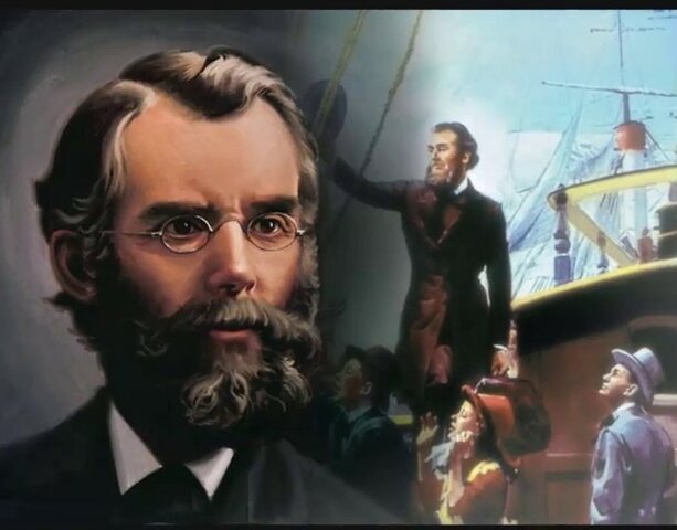 J. N. Andrews sale de Estados Unidos de América para servir en Europa como el primer misionero ultramar oficial de la denominación