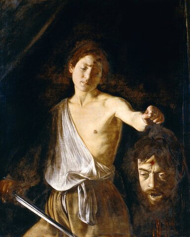 David avec la tête de Goliath/Caravage