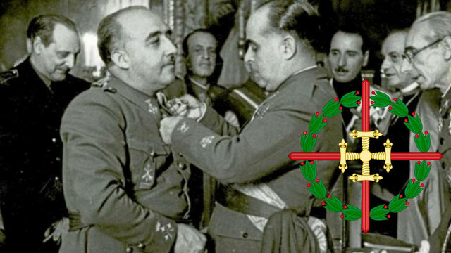 Mayo 1939. Cruz Laureada de San Fernando a Franco