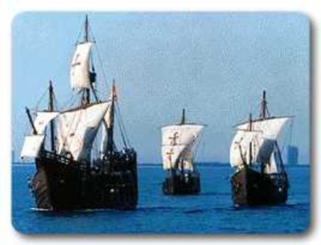 Выход кораблей Колумба из Палос-де-ла-Фронтера