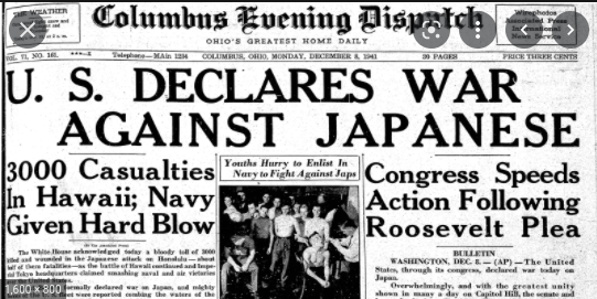 Declaring War with Japan