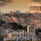 Atene acropoli sera