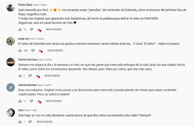 Parodiaren harrera publikoaren artean